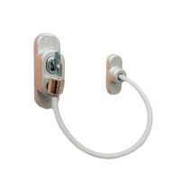 Замок віконний дитячий із тросиком Penkid білий