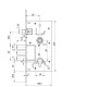 Замок врезной Mottura DR58171000 3-ригельный с защелкой аналог Kale 252R.