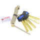 Циліндровий механізм Hard Lock K-серія ключ/ тумблер 90 мм 40х50T сатин