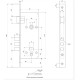 Корпус замка врезного APECS 1700-S сатин