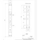 Замок врезной APECS T-05-CR хром