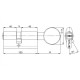 Цилиндровый механизм KALE 164 SM (45x10x45) 100 мм с вертушкой желтый