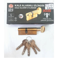 Циліндр Kale 164 ASM 30x10x40T 80 мм з сигналізацією та вертушкою жовтий