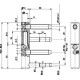 Петля OTLAV 495 D 14 мм 4-штирі регульована цинк