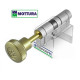 Цилиндровый механизм Mottura Champions  Pro P 62 (31-31) шток 80мм с воротком полированная латунь 5 ключей