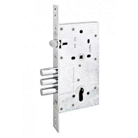 Замок врезной Securemme 2061UCR60XX - 3-ригельный c защелкой
