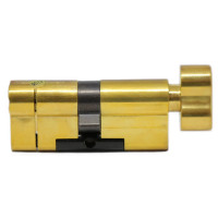 Цилиндровый механизм Hard Lock K-серия ключ / тумблер 80 мм 45х35T золото