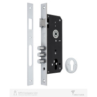 Замок врізний MUL-T-LOCK 85-45 3-SP (1-WAU DIN) хром
