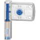 Петля для ПВХ дверей Schüring M-TECIII 120 кг біла з куточком