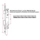 Замок врізний REZE 85х35х23мм для алюмінієвих дверей
