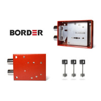Замок сейфовый накладной BORDER  (два ригеля) 986002