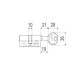 Цилиндр AGB Scudo DCK 75 мм (45x30) ручка-ключ латунь