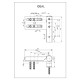 Петля дверна АТ IDEAL (33) Ral 8019 коричнева 120 кг