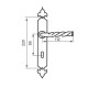 Ручка дверна Imperial EX 101 кована коричнева