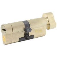Цилиндровый механизм Hard Lock K-серия ключ / тумблер 80 мм 45х35T сатин