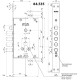 Замок врезной цилиндровый MOTTURA 84.535Q левая