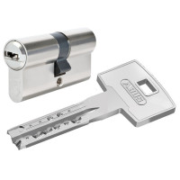 Циліндр ABUS X12R Compact 80 (50*30) Ni ключ-ключ,5 кл.,нікель