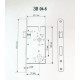 Корпус замка Partner 72*55 CP (аналог Мотор Січ)