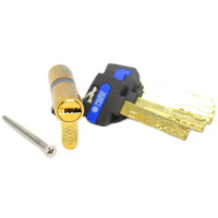 Циліндровий механізм Hard Lock K-серія ключ/ключ 70 мм 35х35 золото