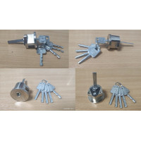 Сердечник накладного замка Стаханов круглая 5 ключей