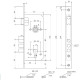 Корпус замка Avers 2800-CR хром