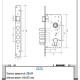 Корпус замка ZETE 85x50мм аналог TESA 200 і AZBE 8912 нікель
