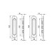 Ручки для розсувних дверей Punto Soft LINE SL-010 SN матовий нікель