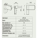 Петля дверная АТ 23 (80кг) (33) Ral 9016 белая