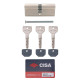 Циліндровий механізм CISA ASIX Р8 60мм (30*30) нікель матовий